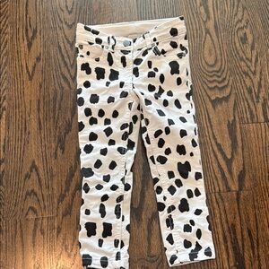 Stella McCartney Kids Black and White Jeans with Playful Pattern